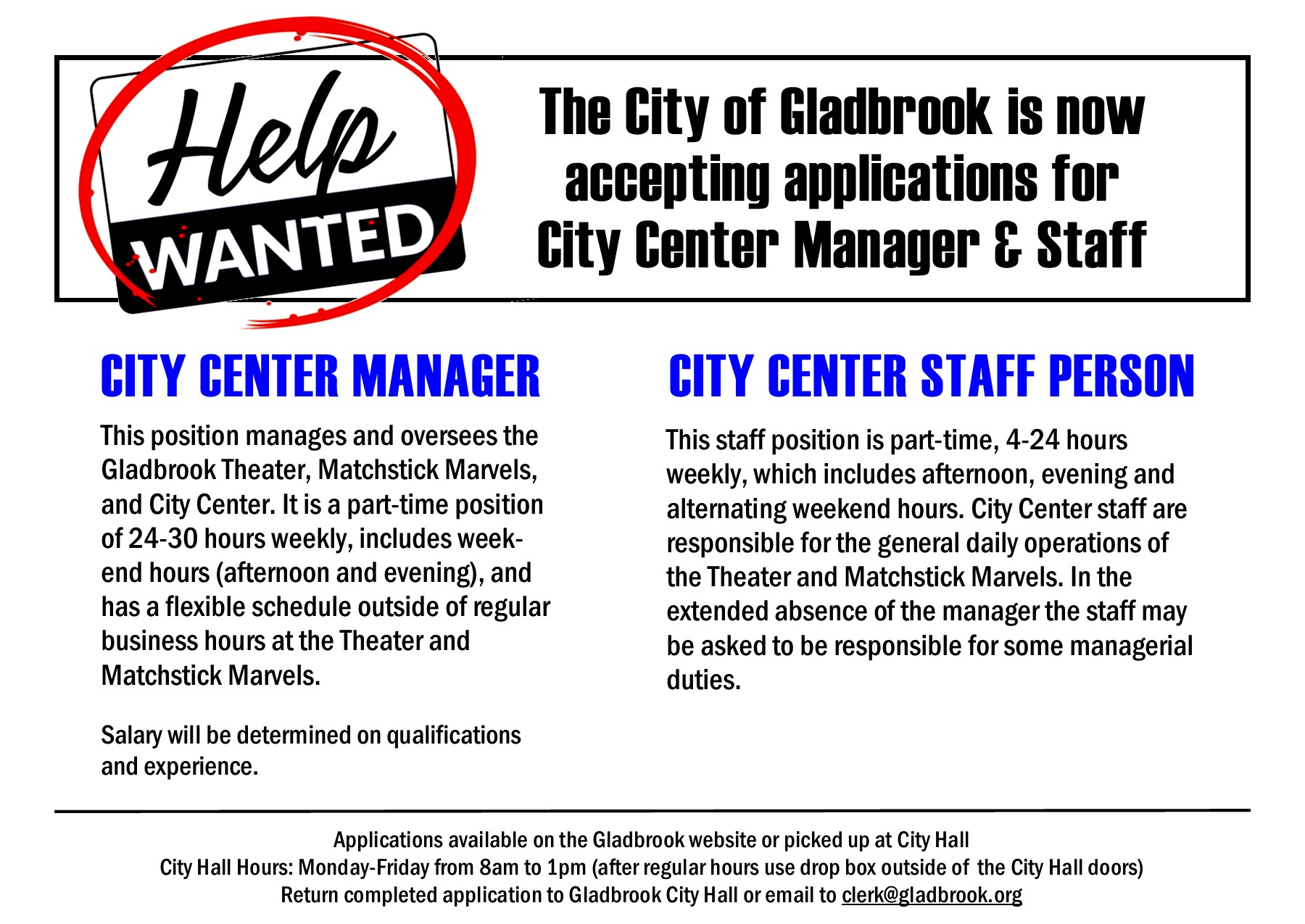 News & Announcements City of Gladbrook